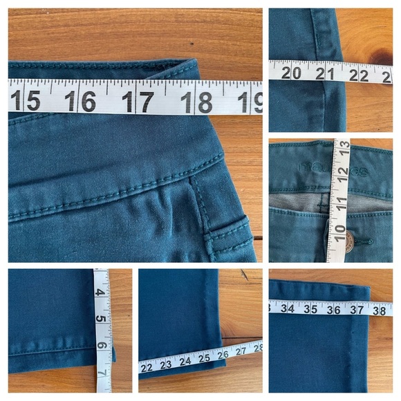 Maurice’s Teal High Waisted Jeggings Size 18W Reg (Hemmed to Petite Length) - Picture 3 of 16